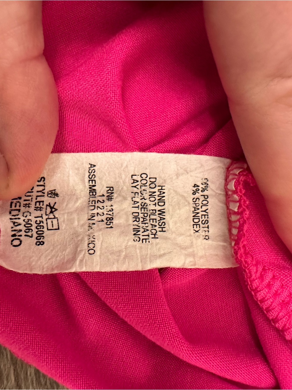 Sincerely Jules Bright Hot Pink Scoop Neck Tank Bodysuit - Picture 5 of 6